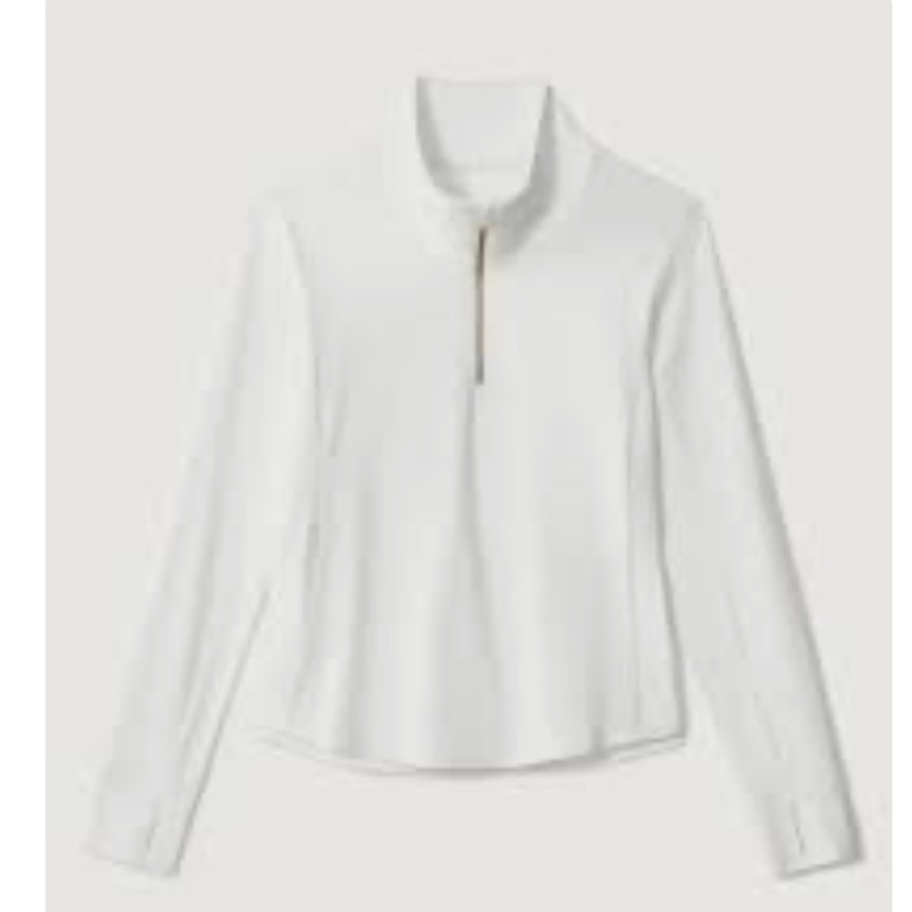 RHONE Women's Course to Court White 1/4 Zip Active Pullover Size L - Picture 2 of 9